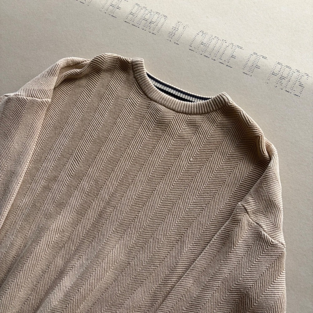 Vintage 90s Roundtree & Yorke Heavy Knit Coogi style Sweater